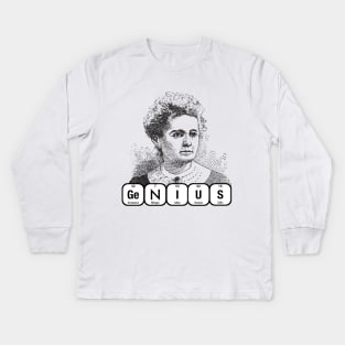 GENIUS Marie Curie Kids Long Sleeve T-Shirt